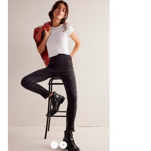 NWT We The Free Bella Moto High-Rise Skinny Jeans - 27 - Picture 1 of 14